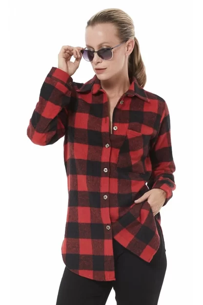 Red Black Checkered Lumberjack Shirt 2