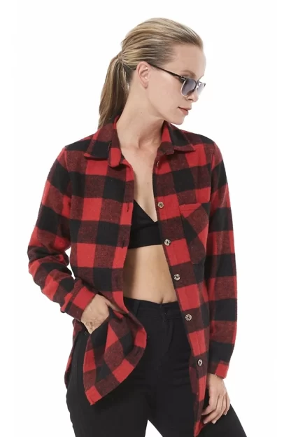 Red Black Checkered Lumberjack Shirt 3