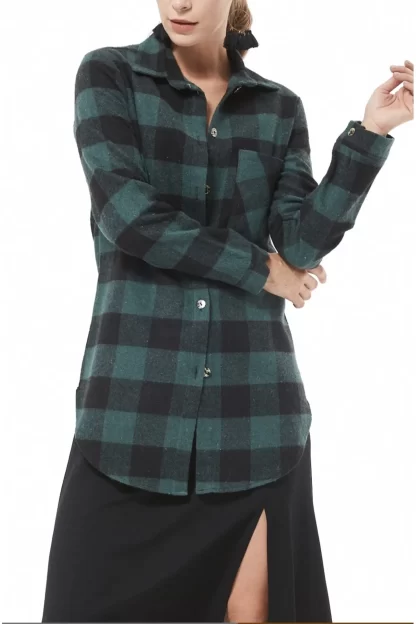 Black Checkered Green Lumberjack Shirt