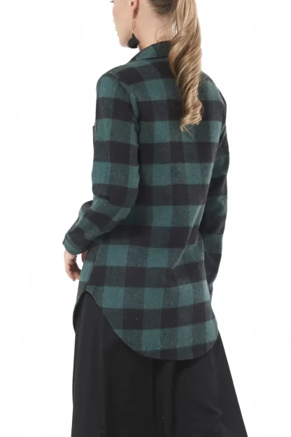 Black Checkered Green Lumberjack Shirt 4