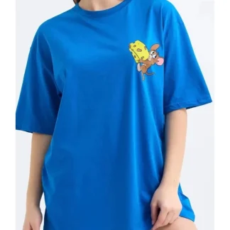 Mavi Mickey Mouse Tişört